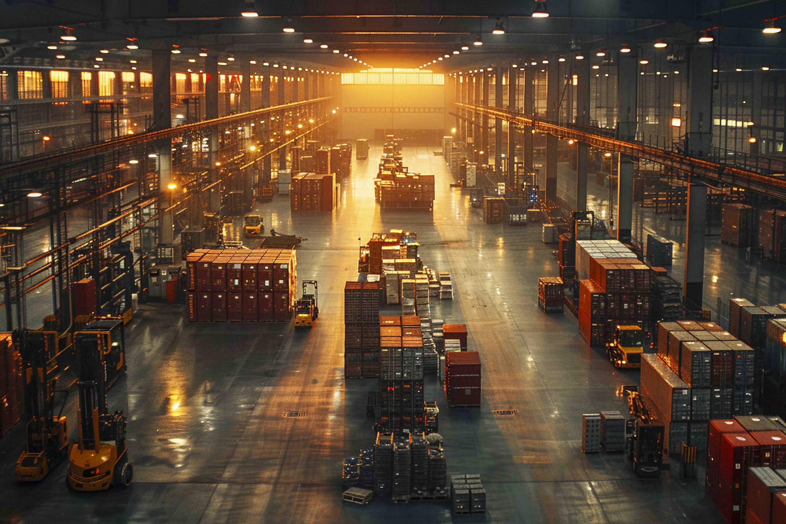 Warehouse logistics operations with real-time monitoring